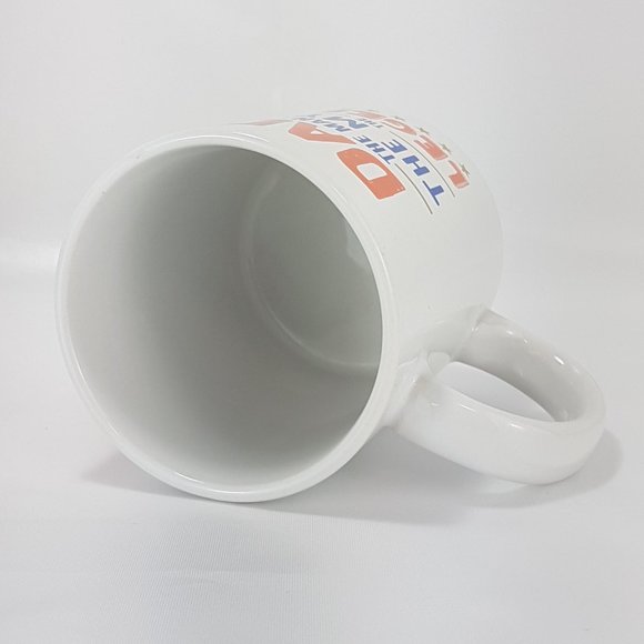 NWT Statement Mug "Dad the Myth the Legend" Quote White Blue Orange Gold Ceramic - Picture 7 of 9
